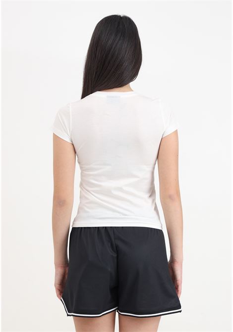 Women's white short-sleeved t-shirt with logo patch DIEGO RODRIGUEZ | OE410PANNA